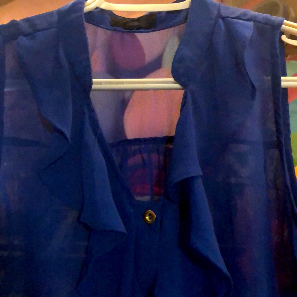 Blue with gold buttons. - Picture 2 of 8